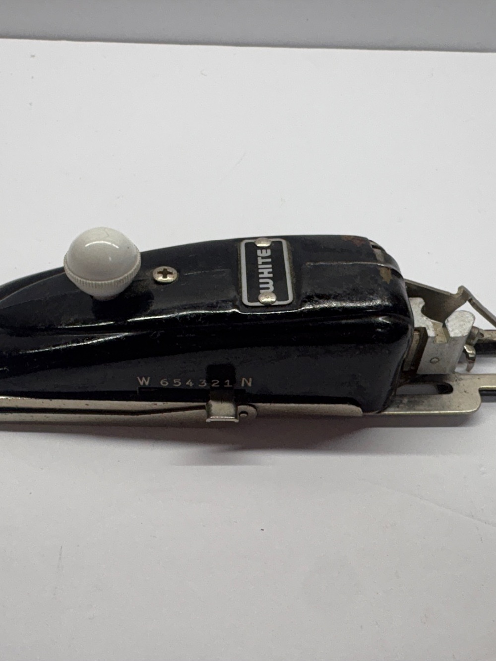 Vintage White Greist Automatic Sewing Machine Buttonholer Attachment